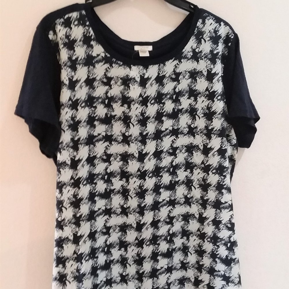 J. Crew Women’s Blouse Navy/White